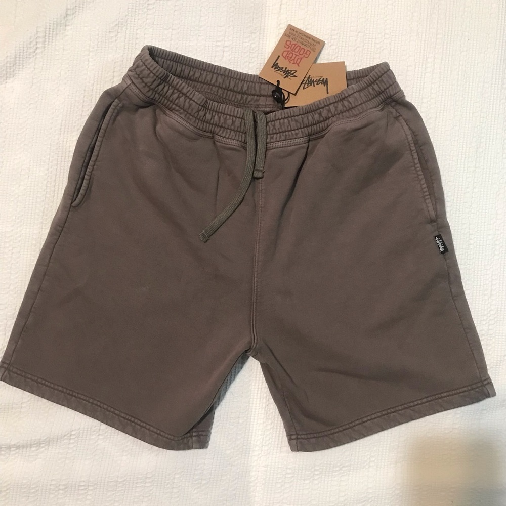 PIGMENT DYED FLEECE SHORTS (CHARCOAL)